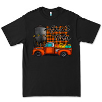 Black small town fall Premium Tee - CowhideDigitalArt