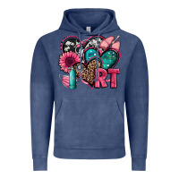 Vintage Denim rt respiratory therapist hearts Vintage Hoodie - Jasminsmagicworld