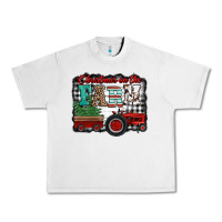 Lunar Rock christmas on the farm tractor buffalo plaid Urban Heavy Tee - Jasminsmagicworld