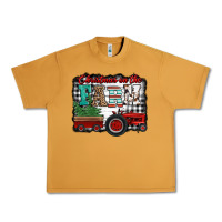 Peanut Butter christmas on the farm tractor buffalo plaid Urban Heavy Tee - Jasminsmagicworld