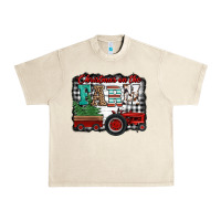 Sandshell christmas on the farm tractor buffalo plaid Urban Heavy Tee - Jasminsmagicworld