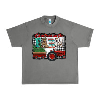 Tornado christmas on the farm tractor buffalo plaid Urban Heavy Tee - Jasminsmagicworld
