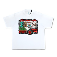 White christmas on the farm tractor buffalo plaid Urban Heavy Tee - Jasminsmagicworld