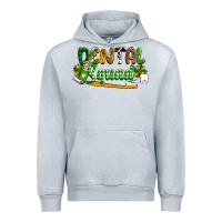 Heather Grey St. Patrick's Day Dental squad Urban Hoodie - OliviaCreatesArt