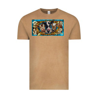 Vintage Camel western cow turquoise’s white flowers license plate template Vintage Tee - BarkalooDesign