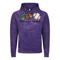 Cloud Purple peace love baseball Vintage Hoodie - Artiststas