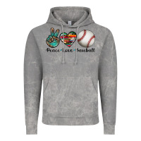 Cloud Rock peace love baseball Vintage Hoodie - Artiststas