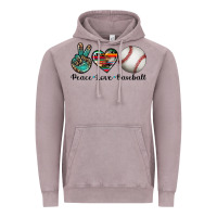 Vintage Zinc peace love baseball Vintage Hoodie - Artiststas