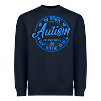 Navy autism awareness Heavyweight Sweatshirt - MaliasSmallBusiness