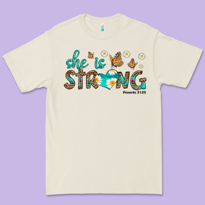 She Is Strong Premium Tee Designed By Hra Design Shop