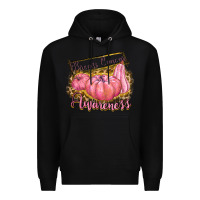 Black breast cancer awareness Premium Hoodie - texasbilliewilder