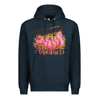Navy breast cancer awareness Premium Hoodie - texasbilliewilder