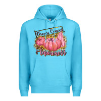 Ocean Blue breast cancer awareness Premium Hoodie - texasbilliewilder
