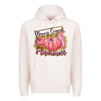 Pale Pink breast cancer awareness Premium Hoodie - texasbilliewilder