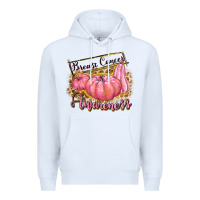 White breast cancer awareness Premium Hoodie - texasbilliewilder