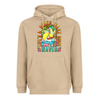 Mushroom Life's a beach make some waves Heavyweight Hoodie - NancyCooperArtShop
