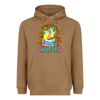 Toasted Coconut Life's a beach make some waves Heavyweight Hoodie - NancyCooperArtShop