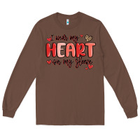 Chestnut i wear my heart on my sleeve Long Sleeve Tee - MaliasSmallBusiness