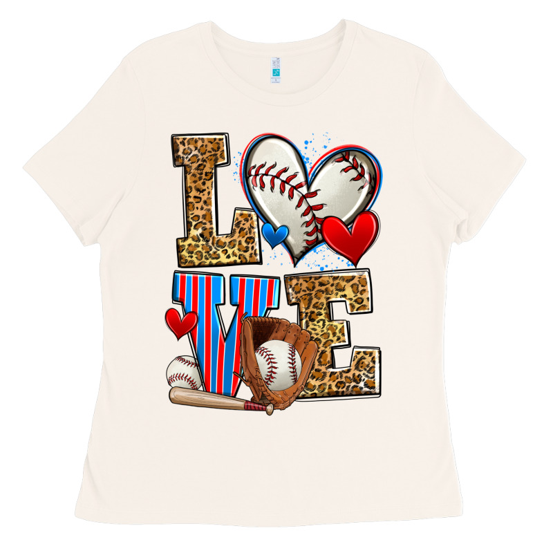 Love Baseball Ladies Tee by Zillion Design Studio | Teevron