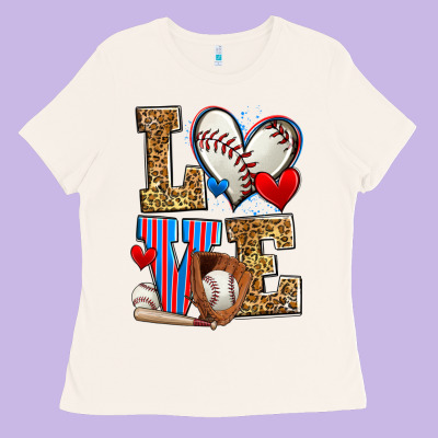 Love Baseball Ladies Tee Designed By Zillion Design Studio