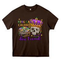 Chocolate Brown king cake calories don't count skull Heavy Core Tee - FaDigitalArtStudio