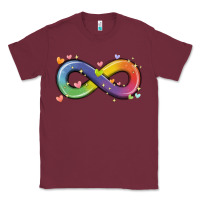 Burgundy infinity symbol autism Classic Tee - MaliasSmallBusiness