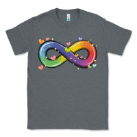 Charcoal Heather infinity symbol autism Classic Tee - MaliasSmallBusiness