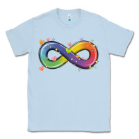 Dusty Blue infinity symbol autism Classic Tee - MaliasSmallBusiness