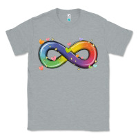 Heather Grey infinity symbol autism Classic Tee - MaliasSmallBusiness