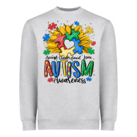 Heather Grey accept understand love awareness Heavyweight Sweatshirt - MaliasSmallBusiness