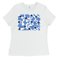White distressed blueberry milkshake cowhide Ladies Tee - RanaPortraitStore