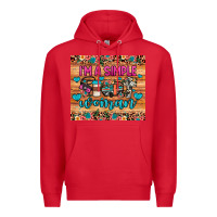 Red i'm a simple woman Premium Hoodie - JahusDesignShop
