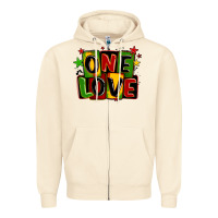 Sandshell one love juneteenth Zipper Hoodie - LillyAllenDesigns