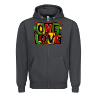 Smoke one love juneteenth Zipper Hoodie - LillyAllenDesigns
