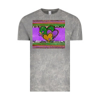 Cloud Rock mardi gras hearts and fleur de lis Vintage Tee - Jasminsmagicworld