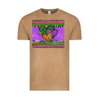 Vintage Camel mardi gras hearts and fleur de lis Vintage Tee - Jasminsmagicworld