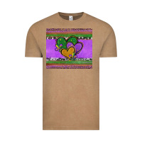 Vintage Coffee mardi gras hearts and fleur de lis Vintage Tee - Jasminsmagicworld