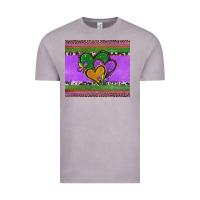 Vintage Zinc mardi gras hearts and fleur de lis Vintage Tee - Jasminsmagicworld