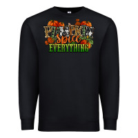 Black pumpkin spice everything fall Premium Sweatshirt - NancyCooperArtShop