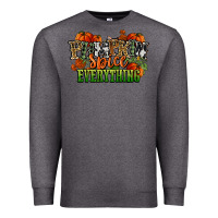 Charcoal Heather pumpkin spice everything fall Premium Sweatshirt - NancyCooperArtShop