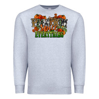 Heather Grey pumpkin spice everything fall Premium Sweatshirt - NancyCooperArtShop