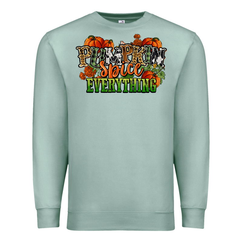 Pumpkin Spice Everything Fall Premium Sweatshirt by NancyCooperArtShop | Teevron