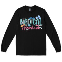 Black medical assistant nurse Long Sleeve Tee - MaliasSmallBusiness