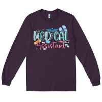 Plum medical assistant nurse Long Sleeve Tee - MaliasSmallBusiness
