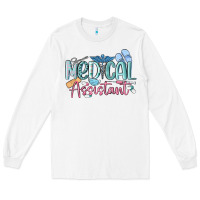 White medical assistant nurse Long Sleeve Tee - MaliasSmallBusiness