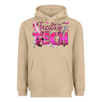 Mushroom Breast Cancer Facility Tech Heavyweight Hoodie - texasbilliewilder