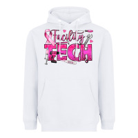 White Breast Cancer Facility Tech Heavyweight Hoodie - texasbilliewilder