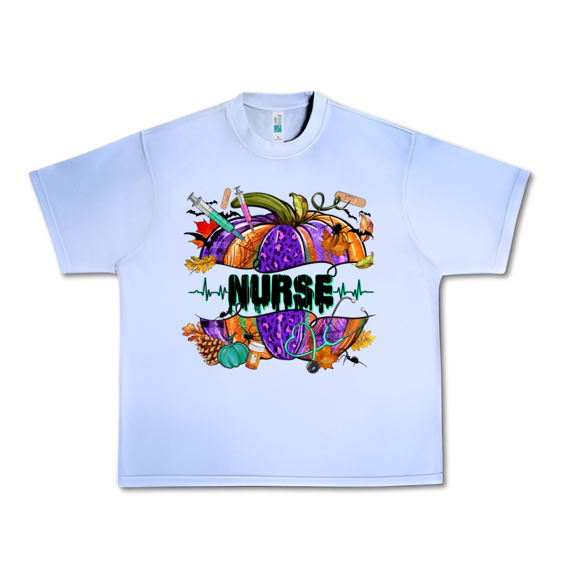 Halloween Nurse Pumpkin Urban Heavy Tee by NancyCooperArtShop | Teevron