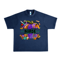 Navy halloween nurse pumpkin Urban Heavy Tee - NancyCooperArtShop