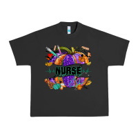 Pigment Black halloween nurse pumpkin Urban Heavy Tee - NancyCooperArtShop